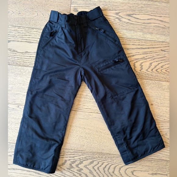 GAP Kids Fleece Lined Black Adjustable Performance Snow Pants Size Small NWOT - Picture 1 of 10